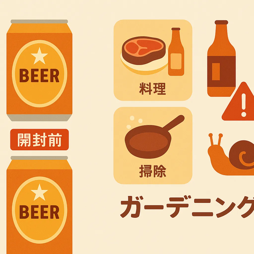 賞味期限切れ1年のビールはどう使う？