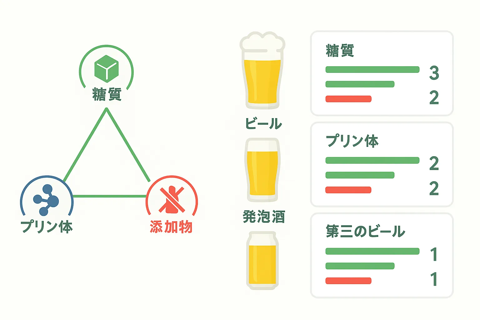 体に良いのは？ビールと発泡酒ランキング

