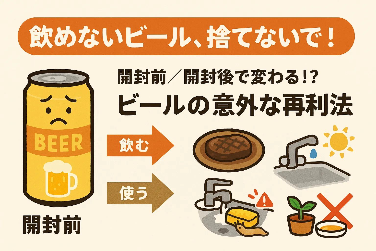 ビールが古い？ 賞味期限切れでも 1年後に使える！