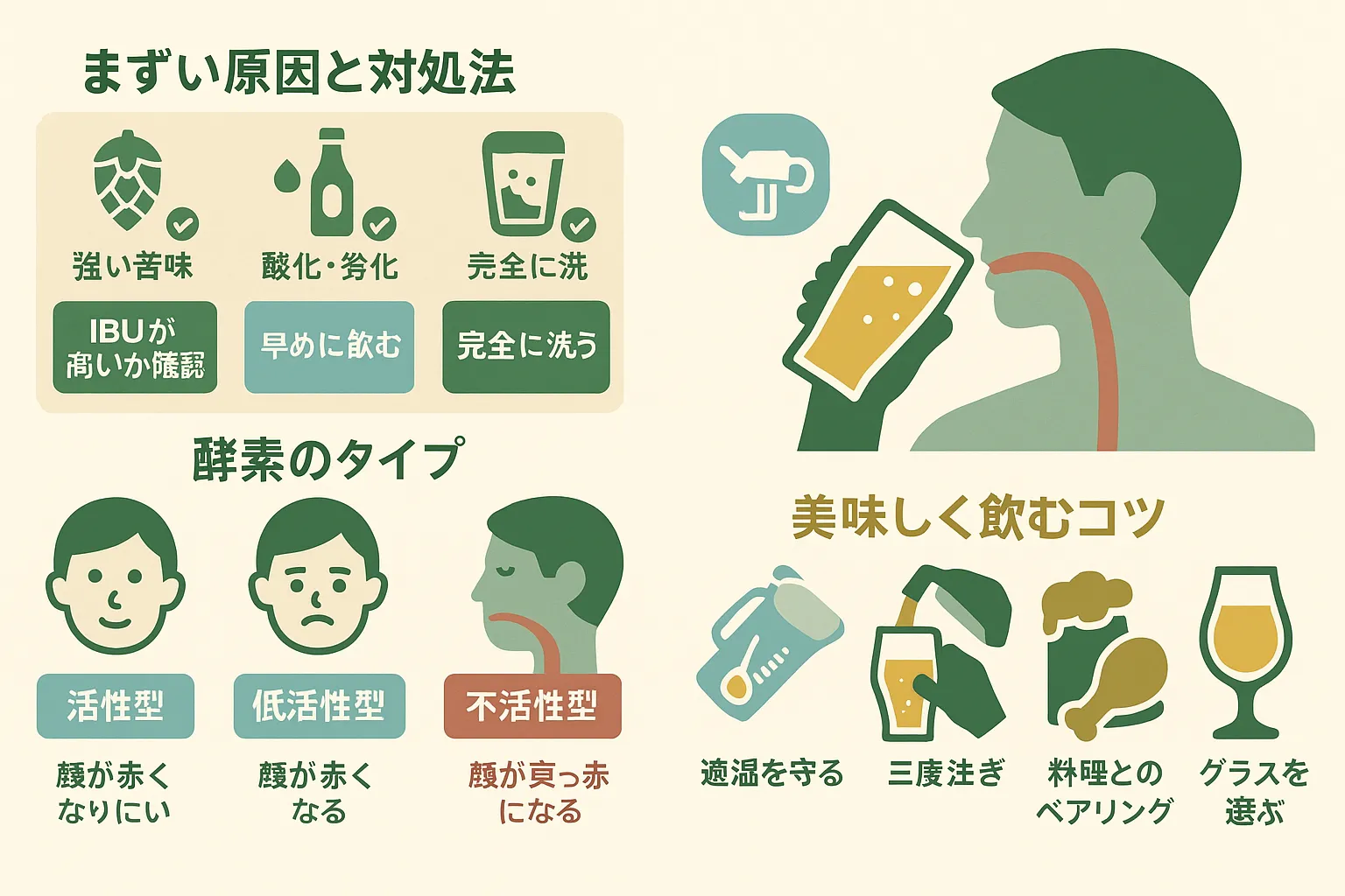 ビールのどんな味が好き？苦手克服



