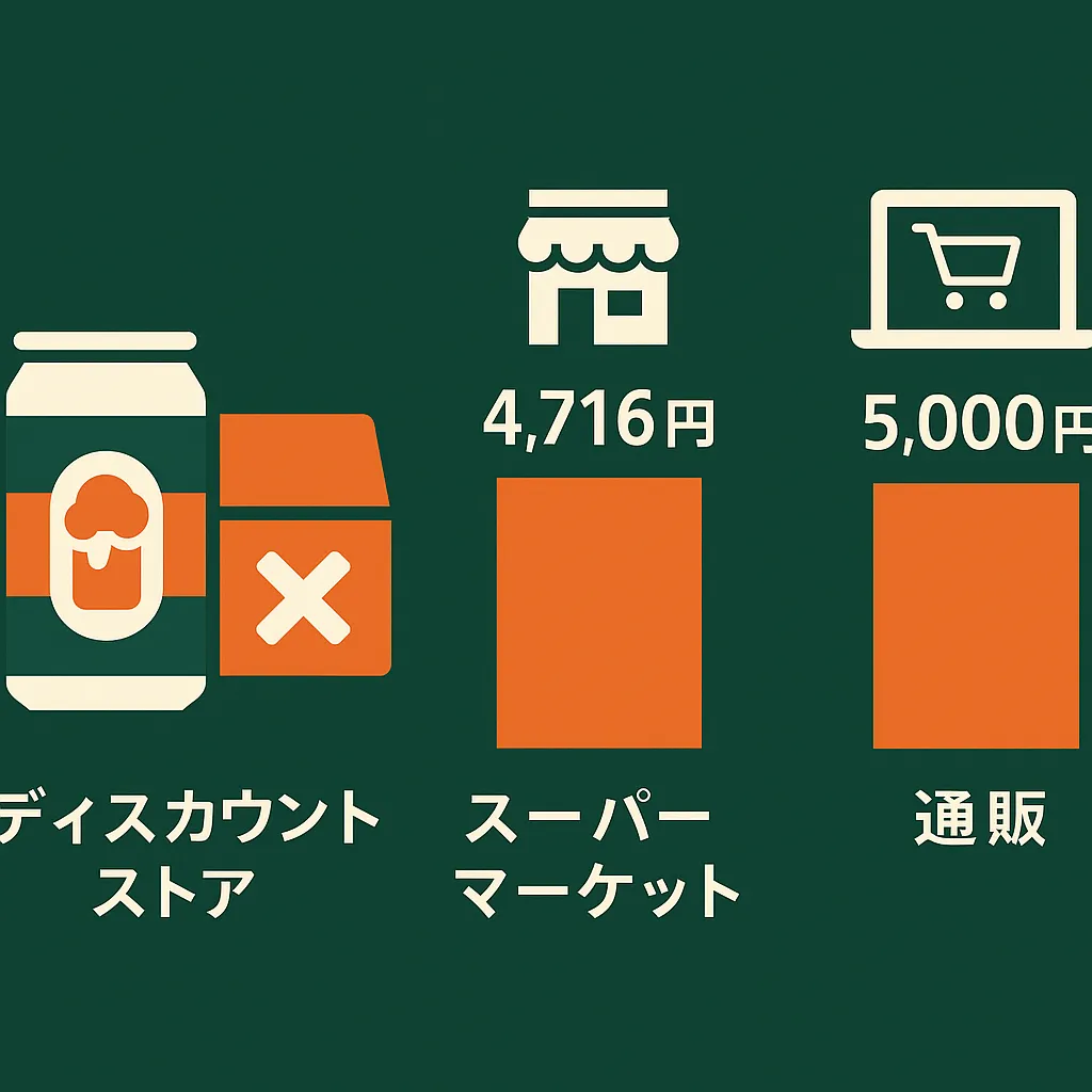 ビール1ケースは何本？スーパーと通販の値段も比べてみたアイキャッチ